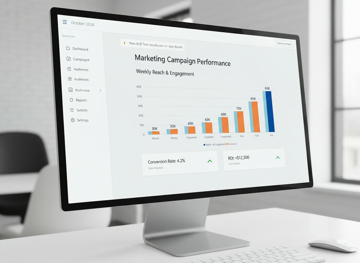 Marketing analytics dashboard